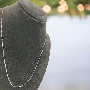 925 Sterling Silver Chain 18 Inch Necklace!